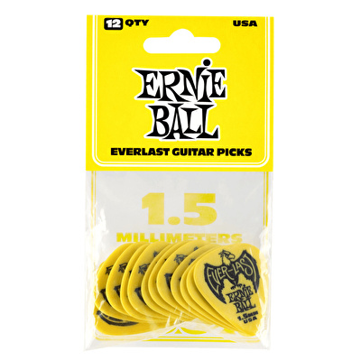 ERNIE BALL P09195 Everlast  Sarı 1.5 mm 12'li Paket Pena